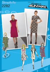 2282 SIMPLICITY DRESS SLEEVES /PEPLUM OR NOT, FUR COLLAR, NECKLACE PATTERN 4-12